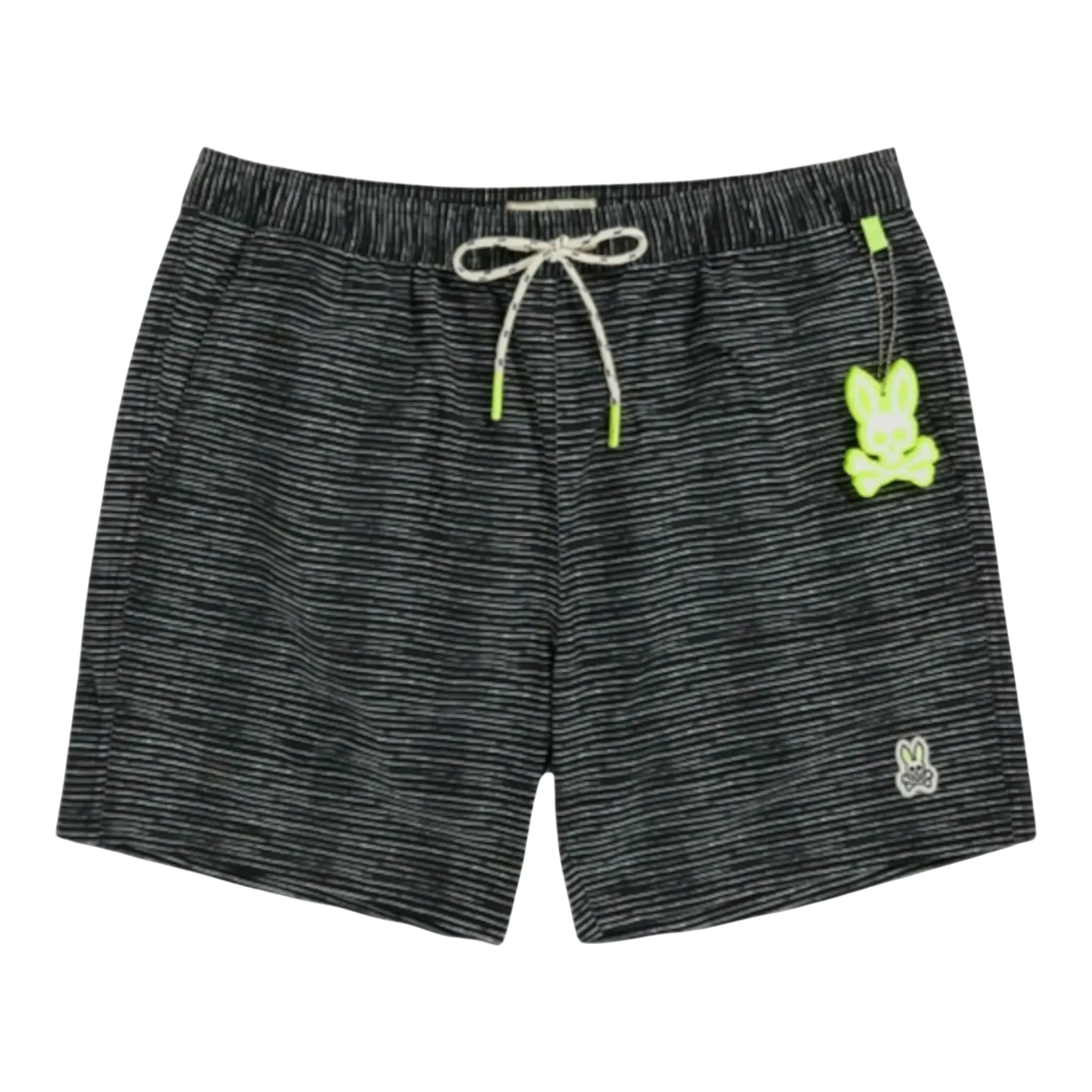 Psycho Bunny Lukas Hand Drawn Men Swim Trunks Black
