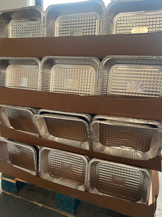 1,950 CT PFA Deep Pan - Medium Deep Pallet Display