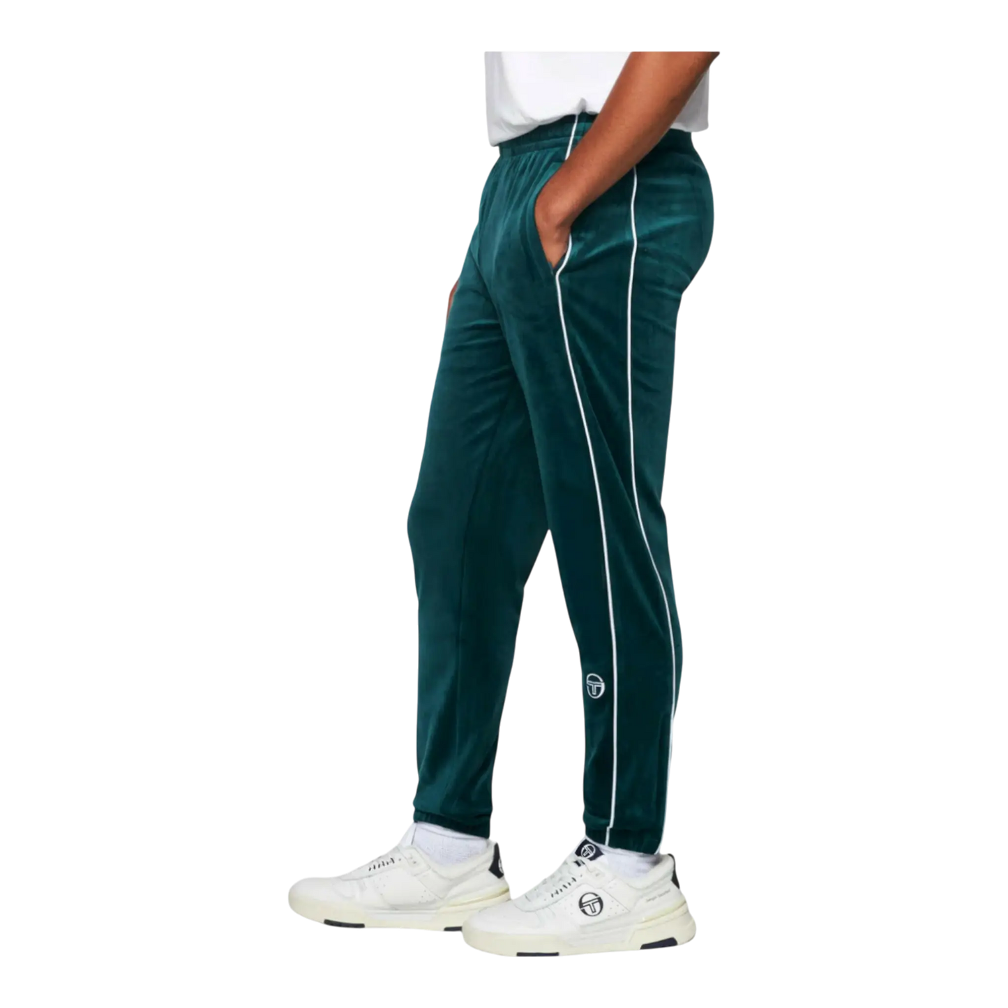 Sergio Tacchini Lioni Velour Men Track Pants Botanical Garden
