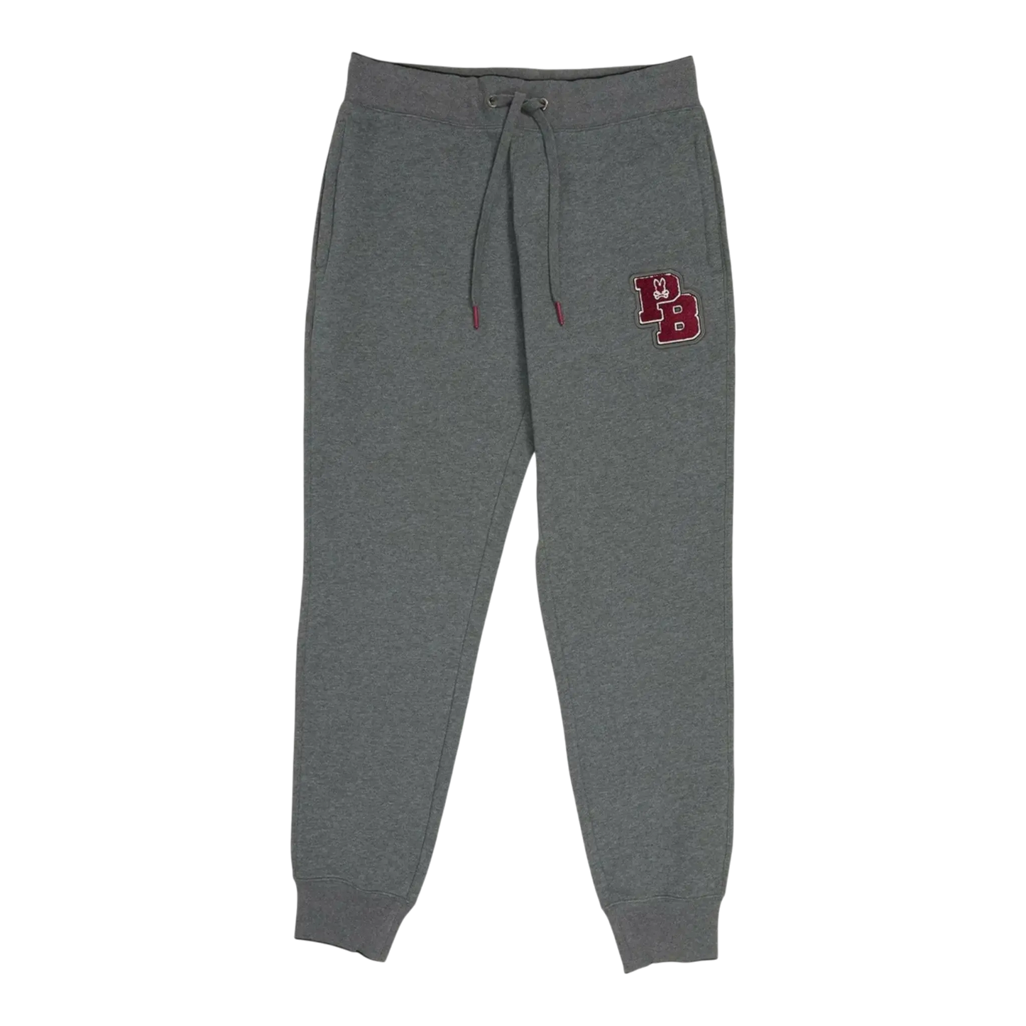 Psycho Bunny Patchin Chenille Bunny Logo Men Sweatpants Heather Storm