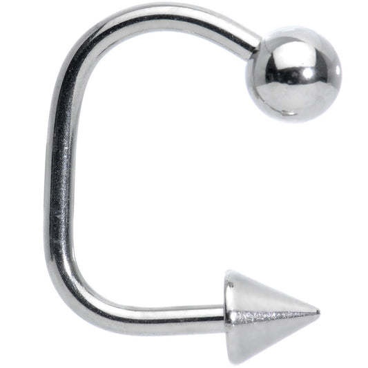 14G 1/2 Surgical Steel Ball Cone Lippy Loop Labret