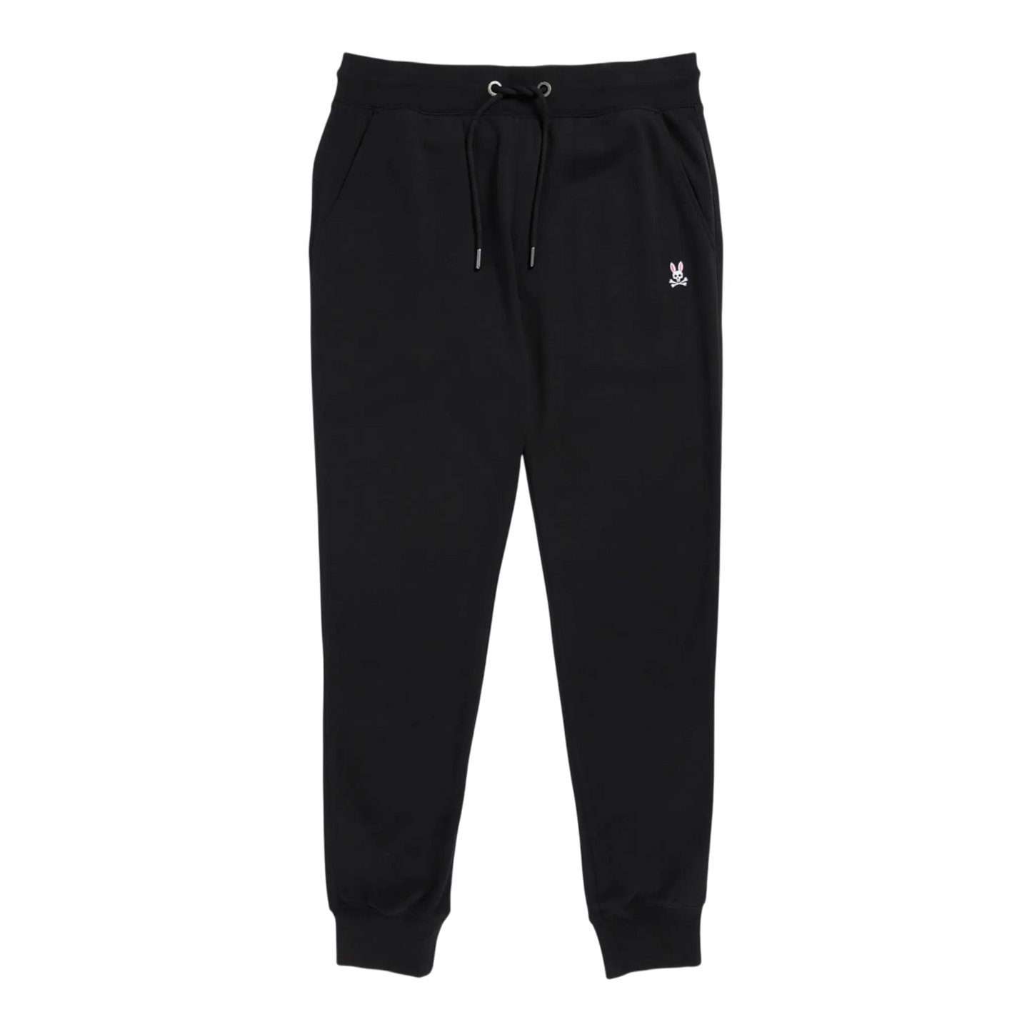 Psycho Bunny French Terry Knit Men Sweatpants Black