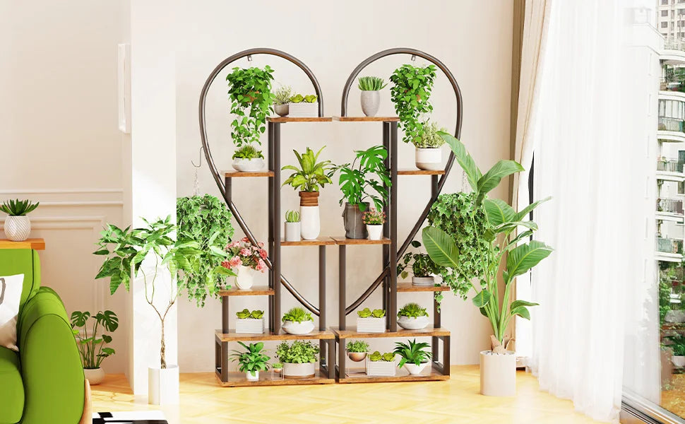 DecorBites™ 6-Tier Heart Shaped Plant Display Stand