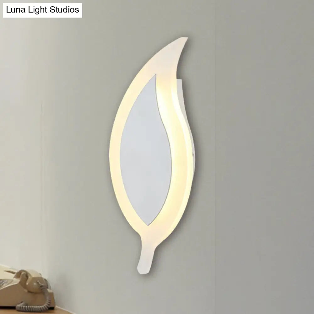 DecorBites™ 6" Wide Simple Acrylic LED Wall Lamp - Warm/White Light Sconce Fixture