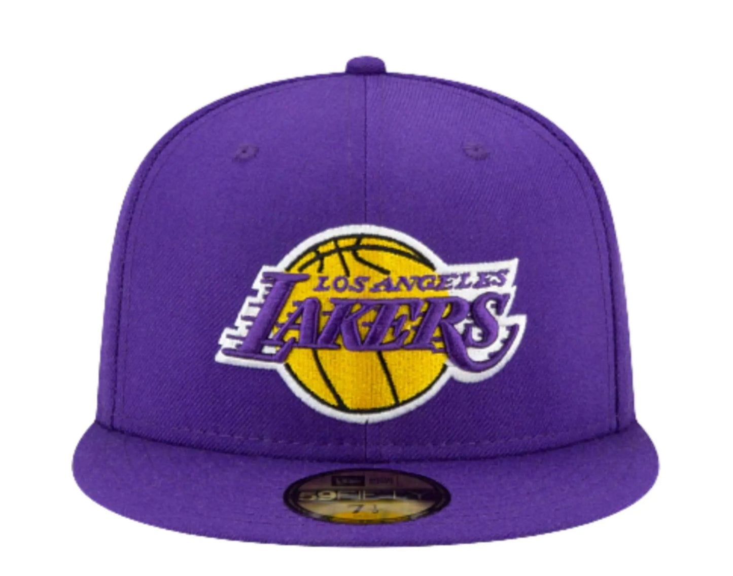 New Era 59Fifty Men Los Angeles Lakers Icy Side Patch Fitted Hat Purple/Baby Blue