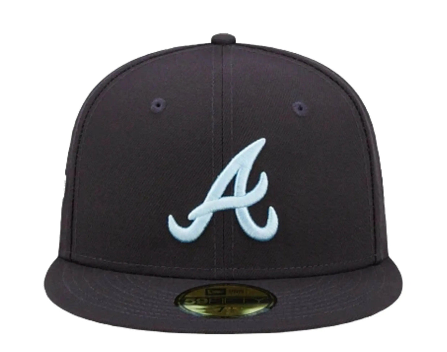 New Era Cloud Under 59Fifty Atlanta Braves Men Fitted Hat Navy