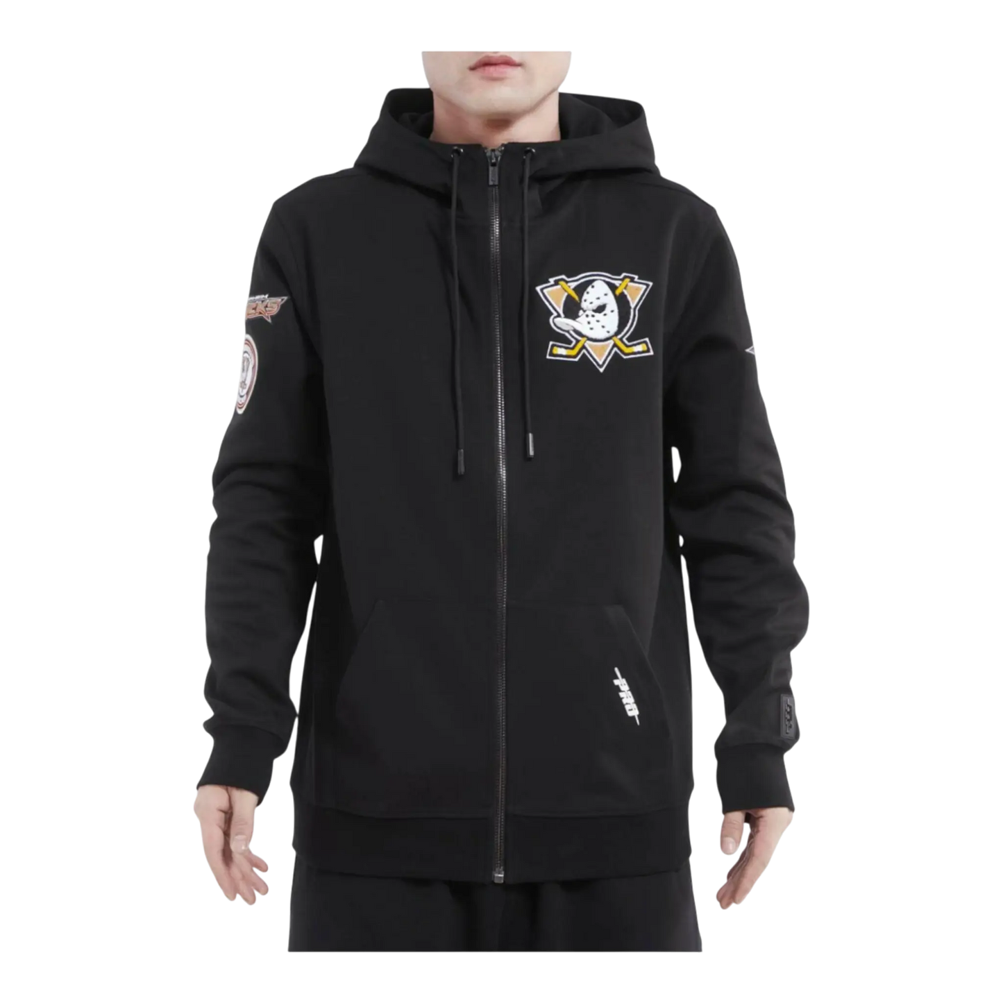 Pro Standard NHL Anaheim Ducks Classic Zip-Up Men Hoodie Black