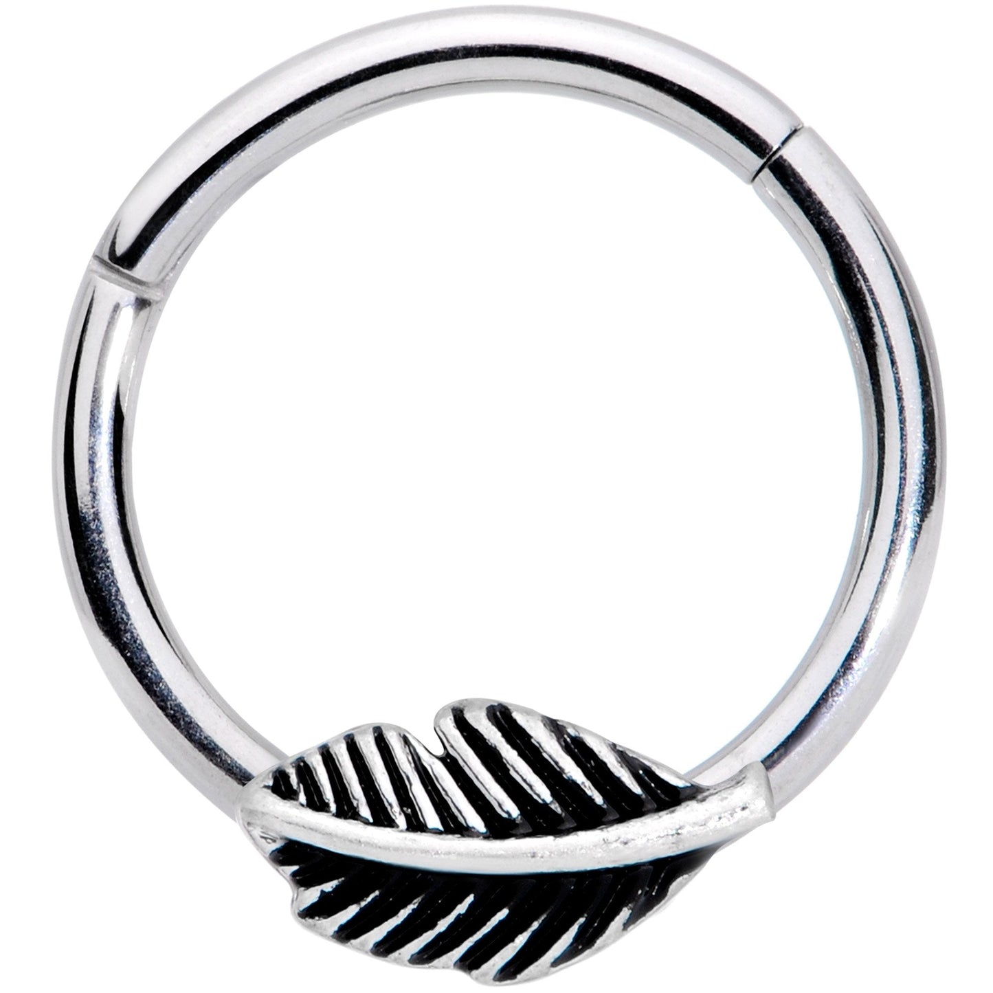 16G 3/8 Floating Feather Hinged Segment Ring