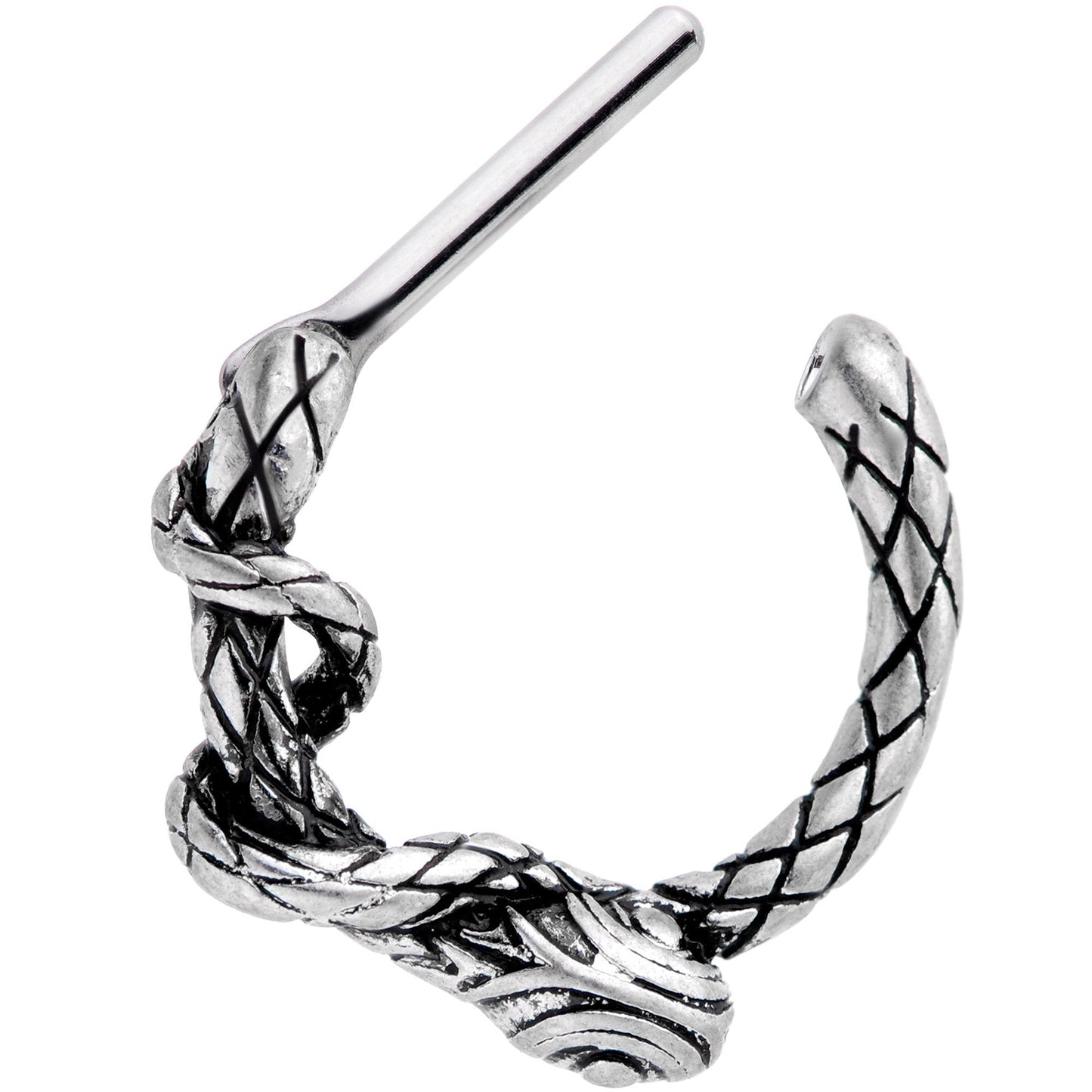 16G 5/16 Slithering Snake Septum Clicker