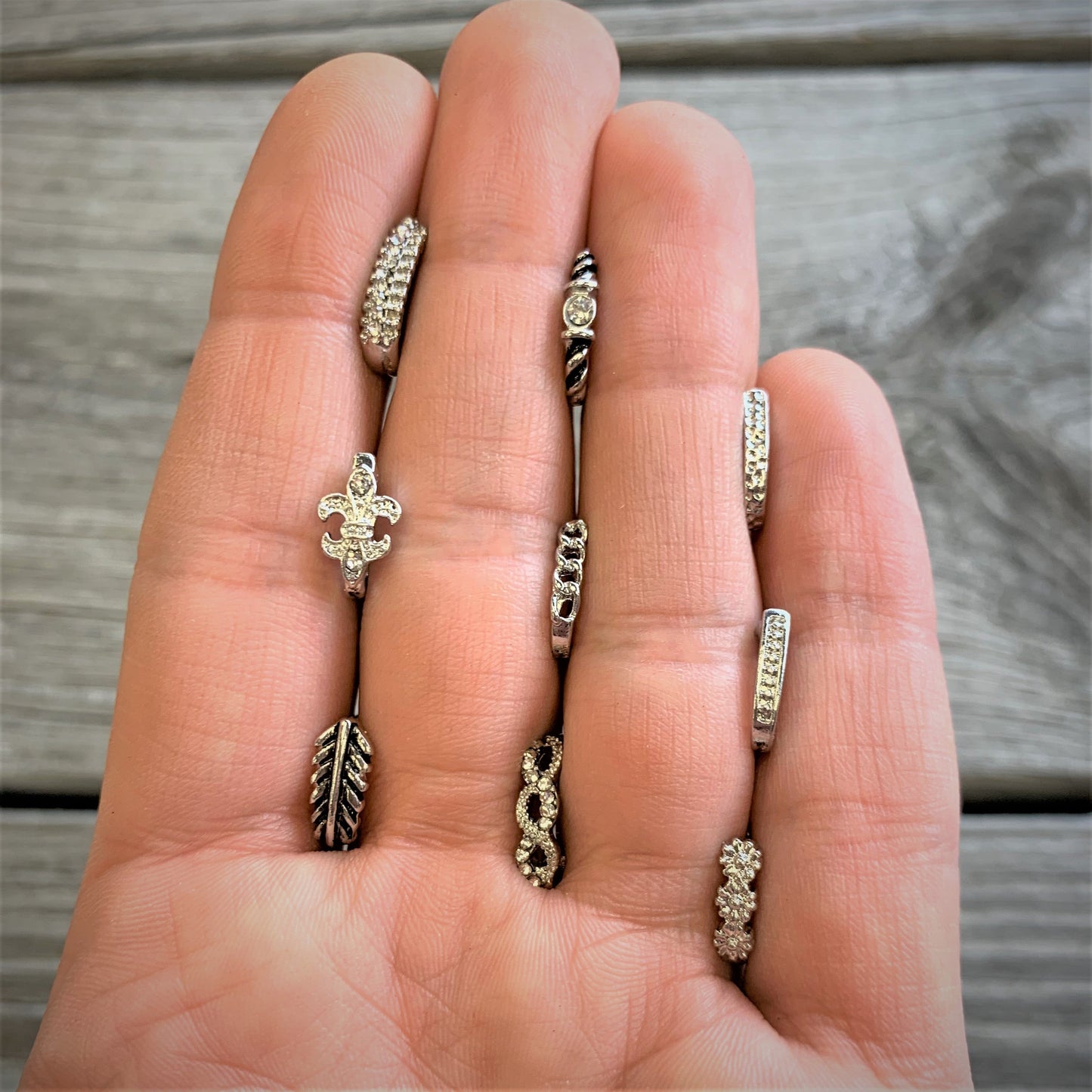 20G 3/8 Clear Gem Steel Twist Faux Hoop Nose Bone