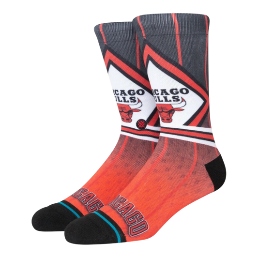 Stance Chicago Bulls Fader Men Crew Socks Black/Red