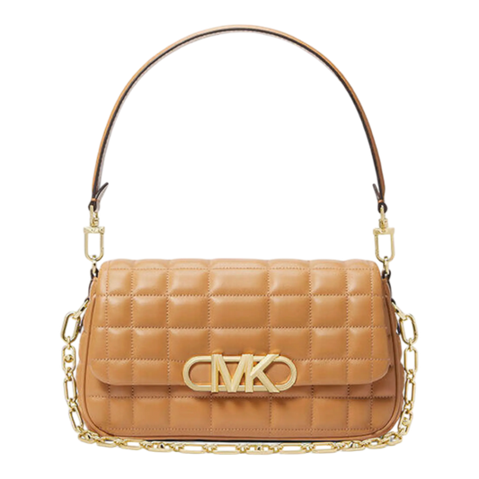 Michael Kors Parker Women Medium Shoulder Bag Pale Peanut Leather