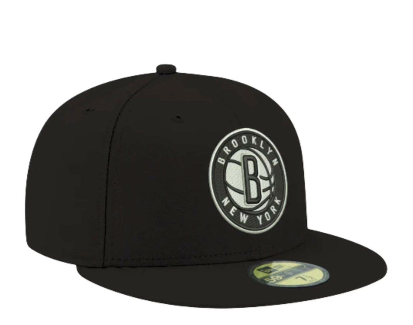 New Era 59Fifty Men Brooklyn Nets Fitted Hat Black/White