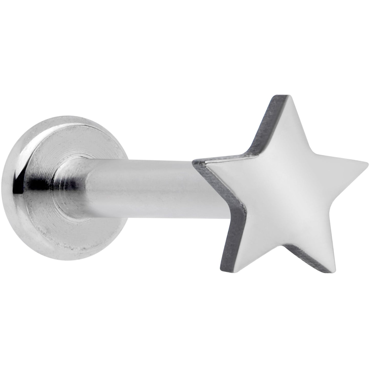 16G 5/16 Star Grade 23 Titanium Internal Thread Labret Tragus