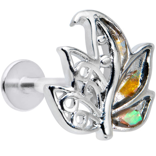 16G 5/16 Autumnal Colors Maple Leaf Labret Monroe Tragus