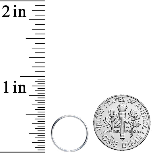 20G 7/16 Grade 23 Titanium Bendable Hoop Ring