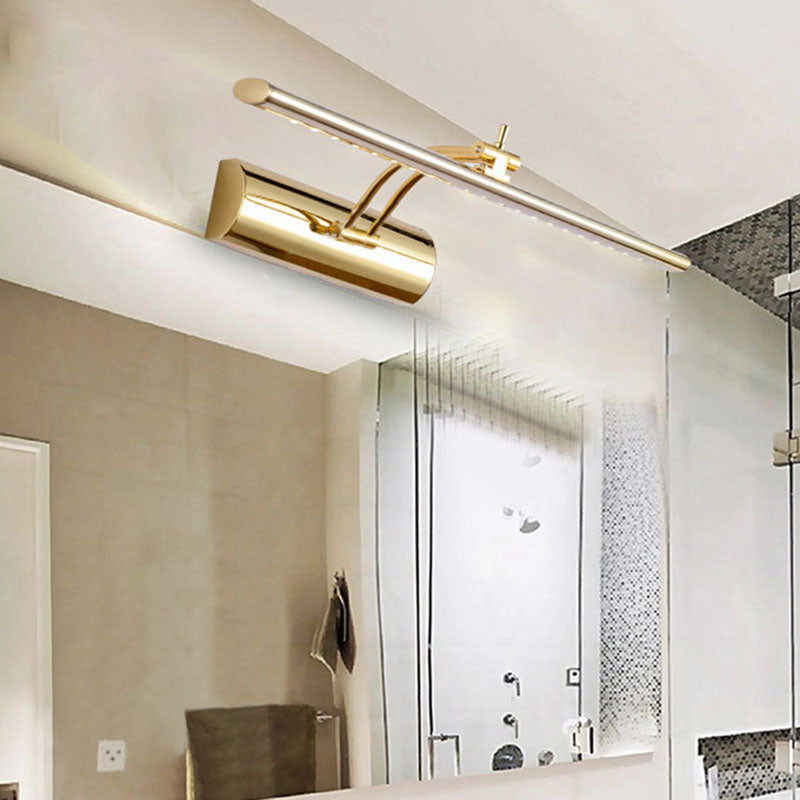 DecorBites™ 16"/21.5" Modern Metal LED Bathroom Vanity Wall Sconce in Gold Finish