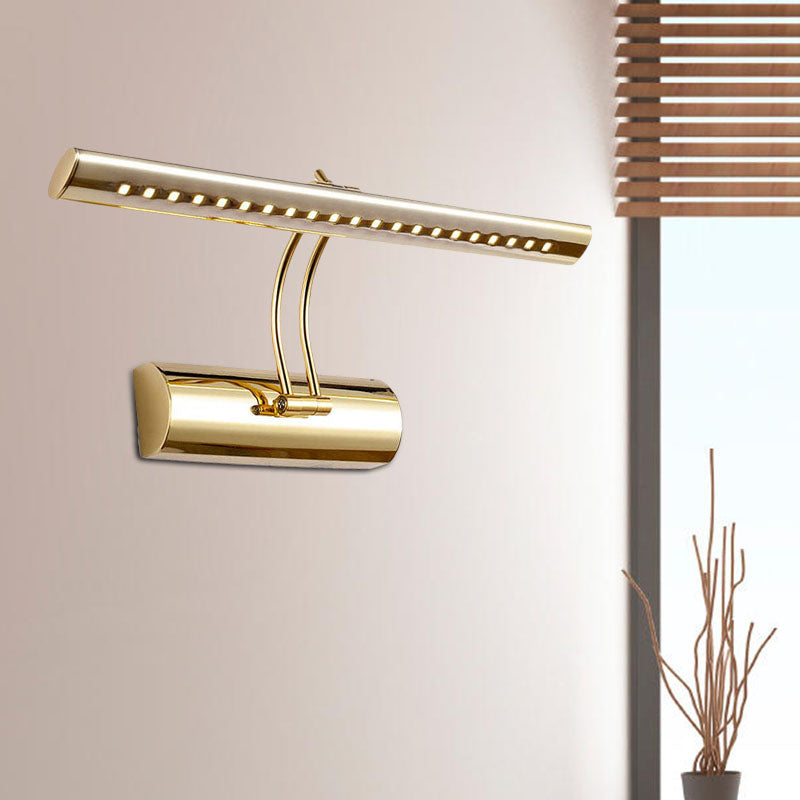 DecorBites™ 16"/21.5" Modern Metal LED Bathroom Vanity Wall Sconce in Gold Finish