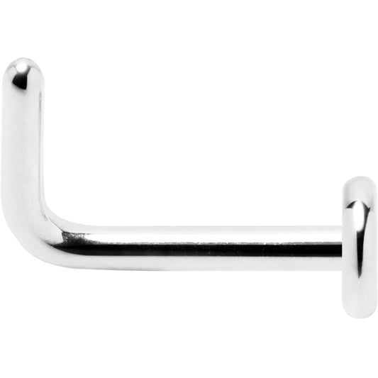 18G 1/4 ASTM F-136 Implant Grade Titanium 3mm Disc End L Shape Nose Ring