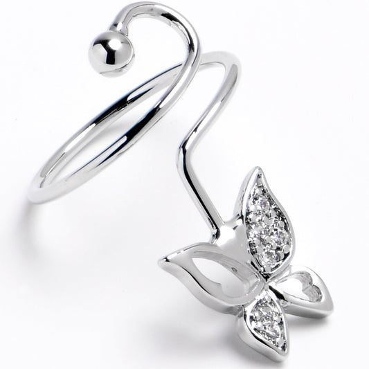Midi Ring Texture Butterfly Twister Toe Ring
