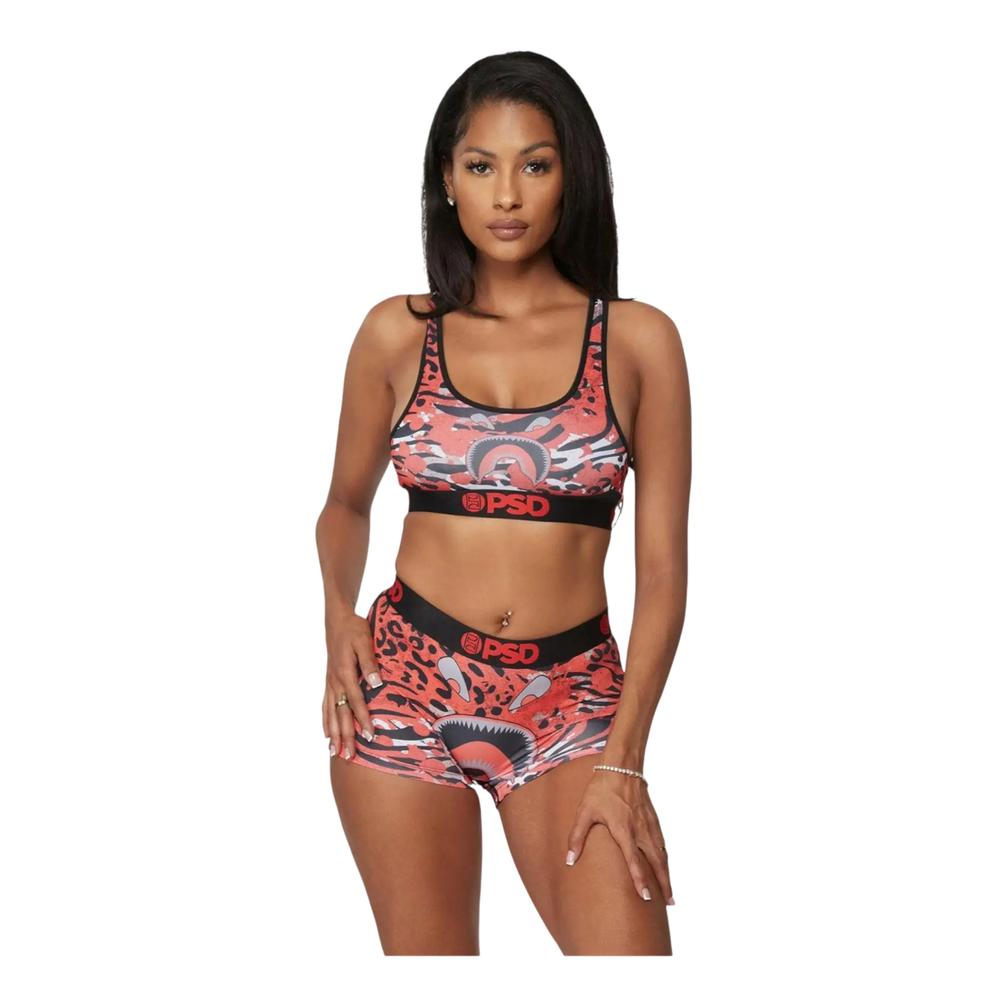 PSD Warface Red Apex Women Boy Shorts Red Camo