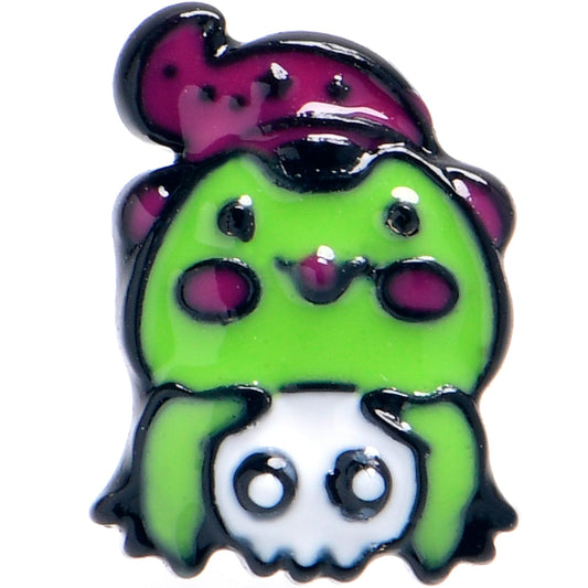 20G 5/6 Black Witch Frog Skull Halloween Nose Hoop