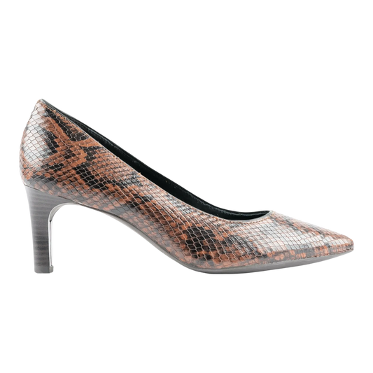 Geox Bibbiana Women Pumps Brown/Python Print