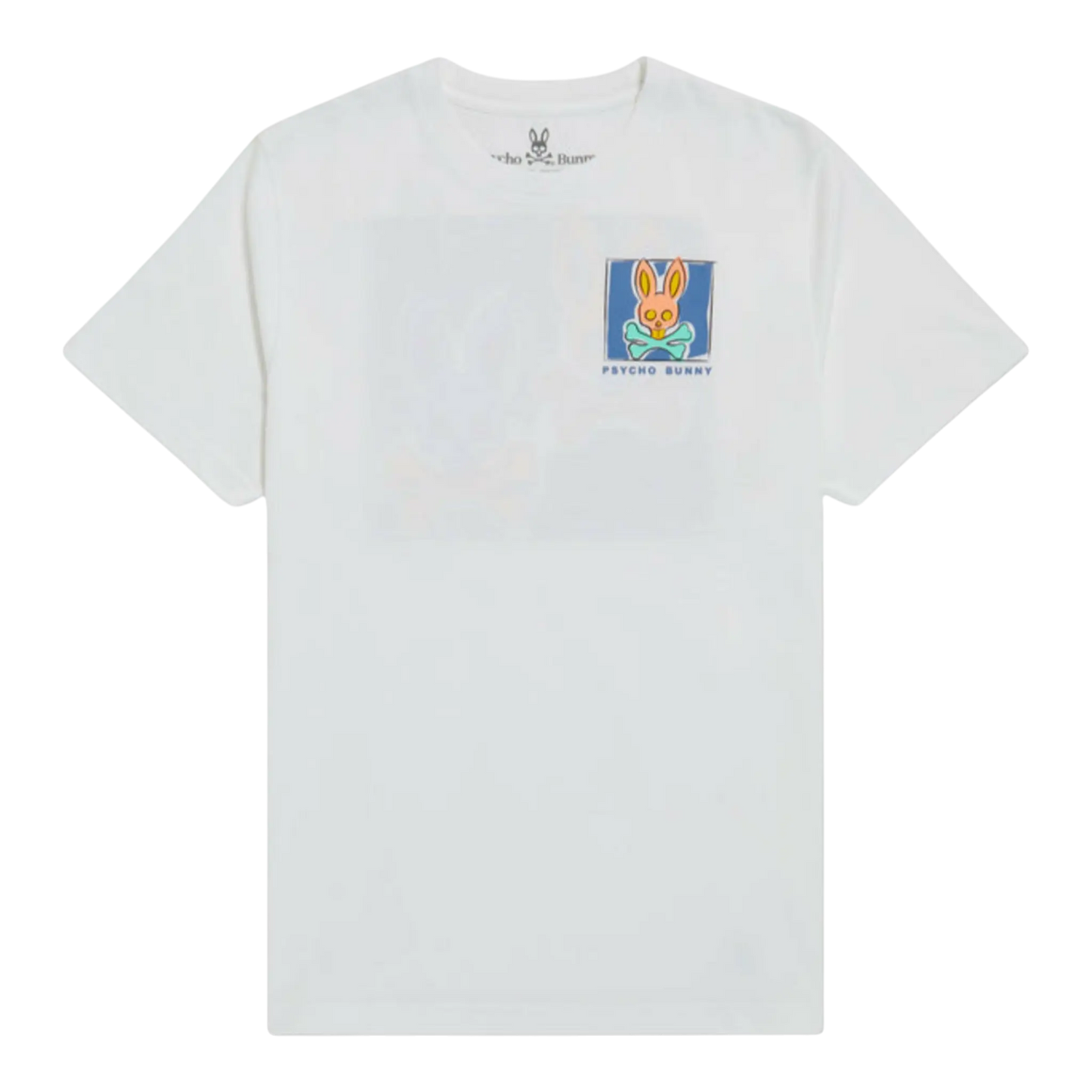 Psycho Bunny James Bunny In A Box Men Big and Tall Tee Shirt White