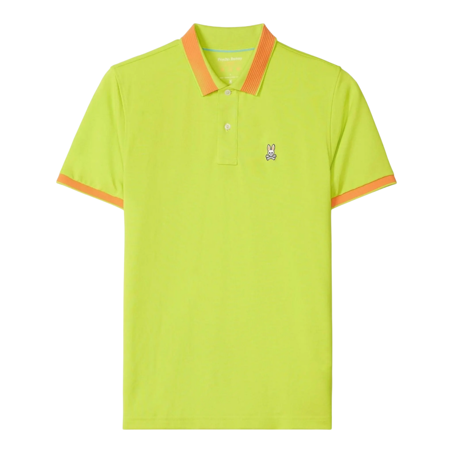 Psycho Bunny Graham Mesh Sport Polo Men Polo Shirt Lime Punch