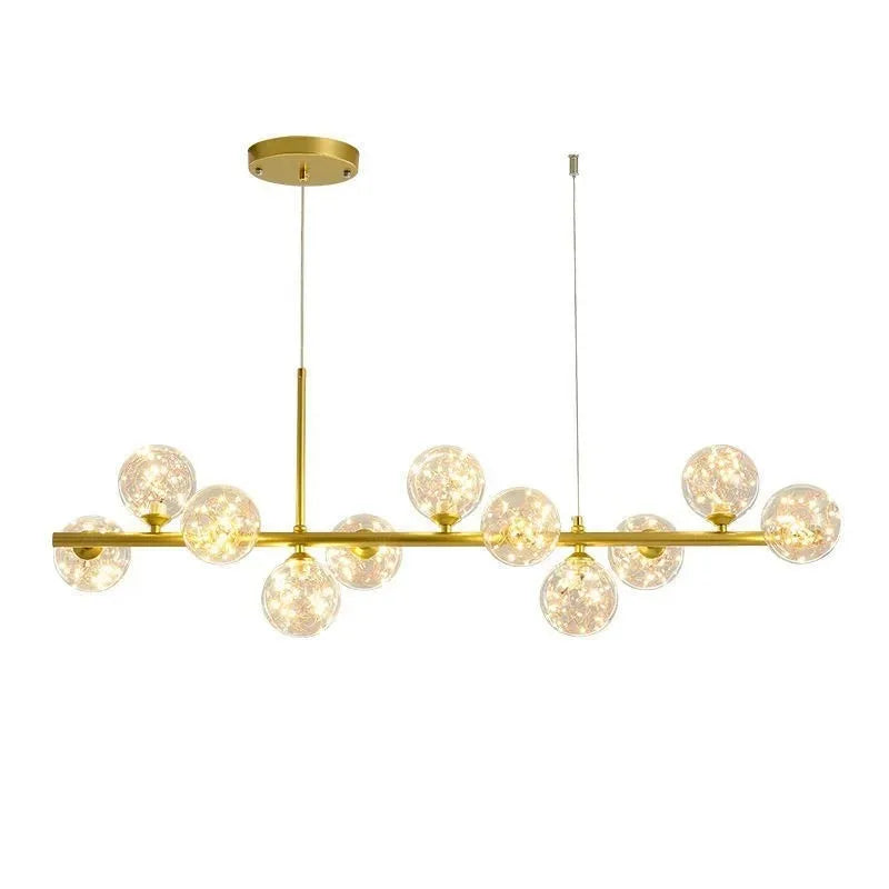 DecorBites™ 9-Light Modern Black LED Chandelier
