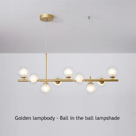 DecorBites™ 9-Light Modern Black LED Chandelier