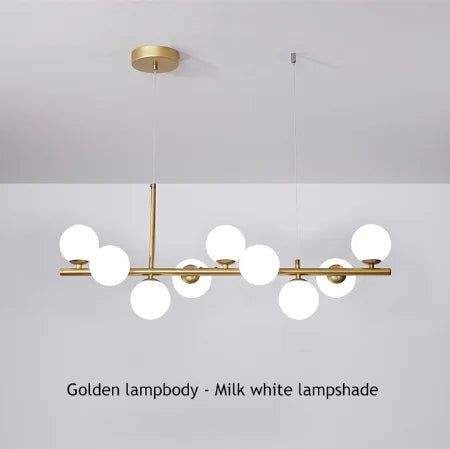 DecorBites™ 9-Light Modern Black LED Chandelier