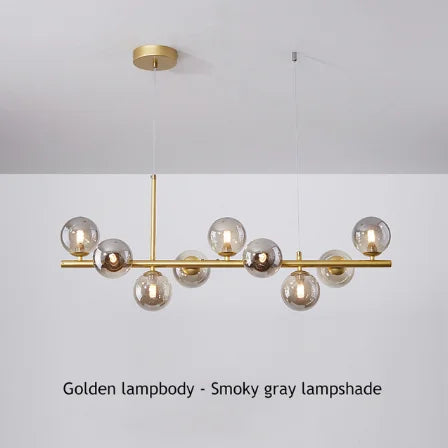 DecorBites™ 9-Light Modern Black LED Chandelier