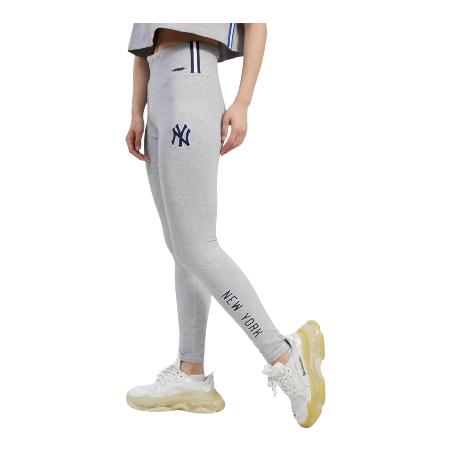 Pro Standard MLB New York Yankees Classic Jersey Women Leggings Heather Grey