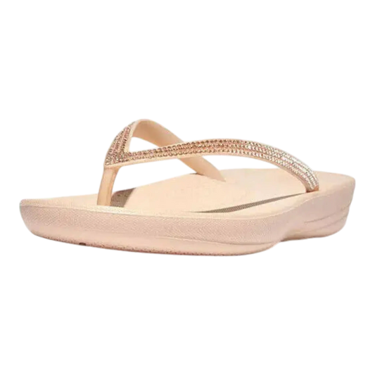 FitFlop Iqushion Women Sandals Rose Foam Ombre Sparkle