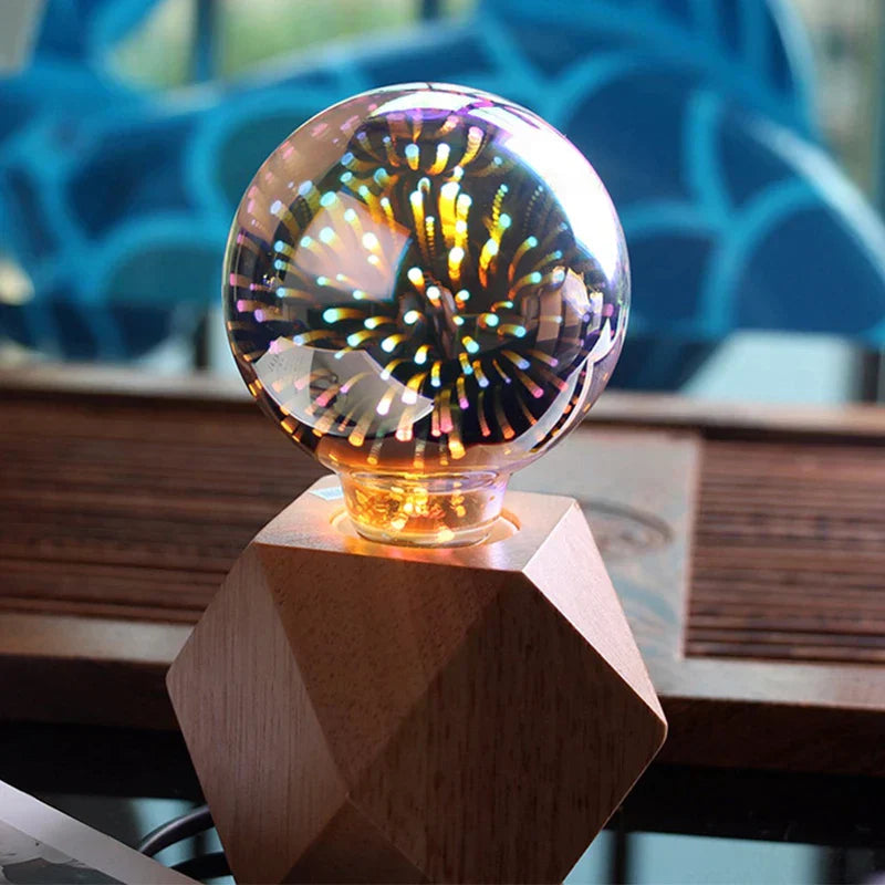 DecorBites™ 3D Fireworks LED Bulb Star Night Light for Holiday Party Decoration