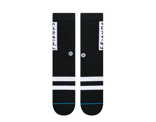 Stance The First One Friends Classic Crew Socks Black/White