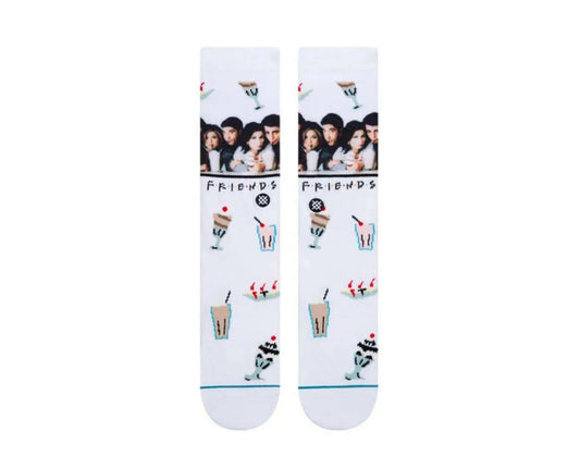 Stance The One With The Diner Friends Crew Socks White