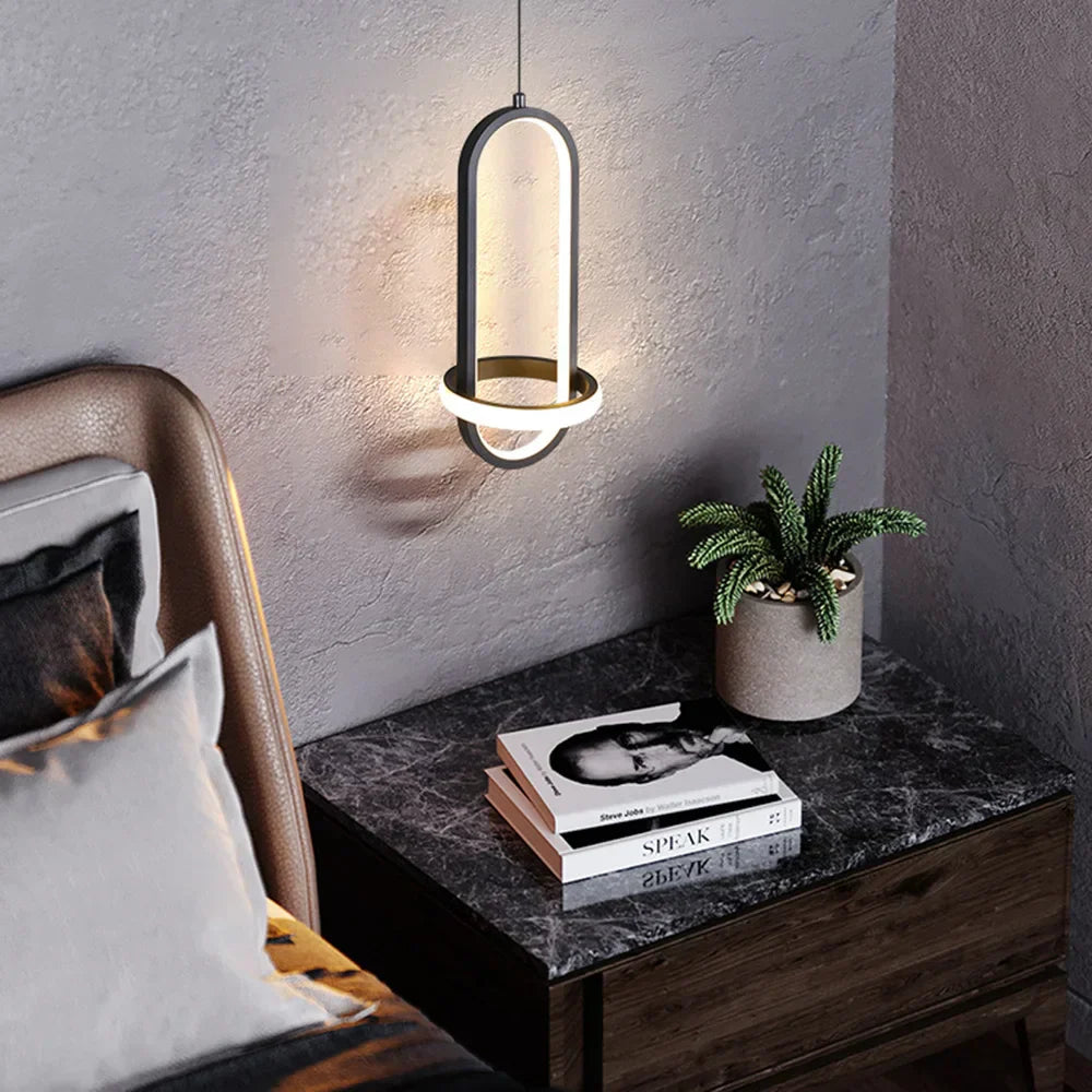 DecorBites™ LED Pendant Chandelier Light for Bedroom, Living Room - Modern Minimalist Design