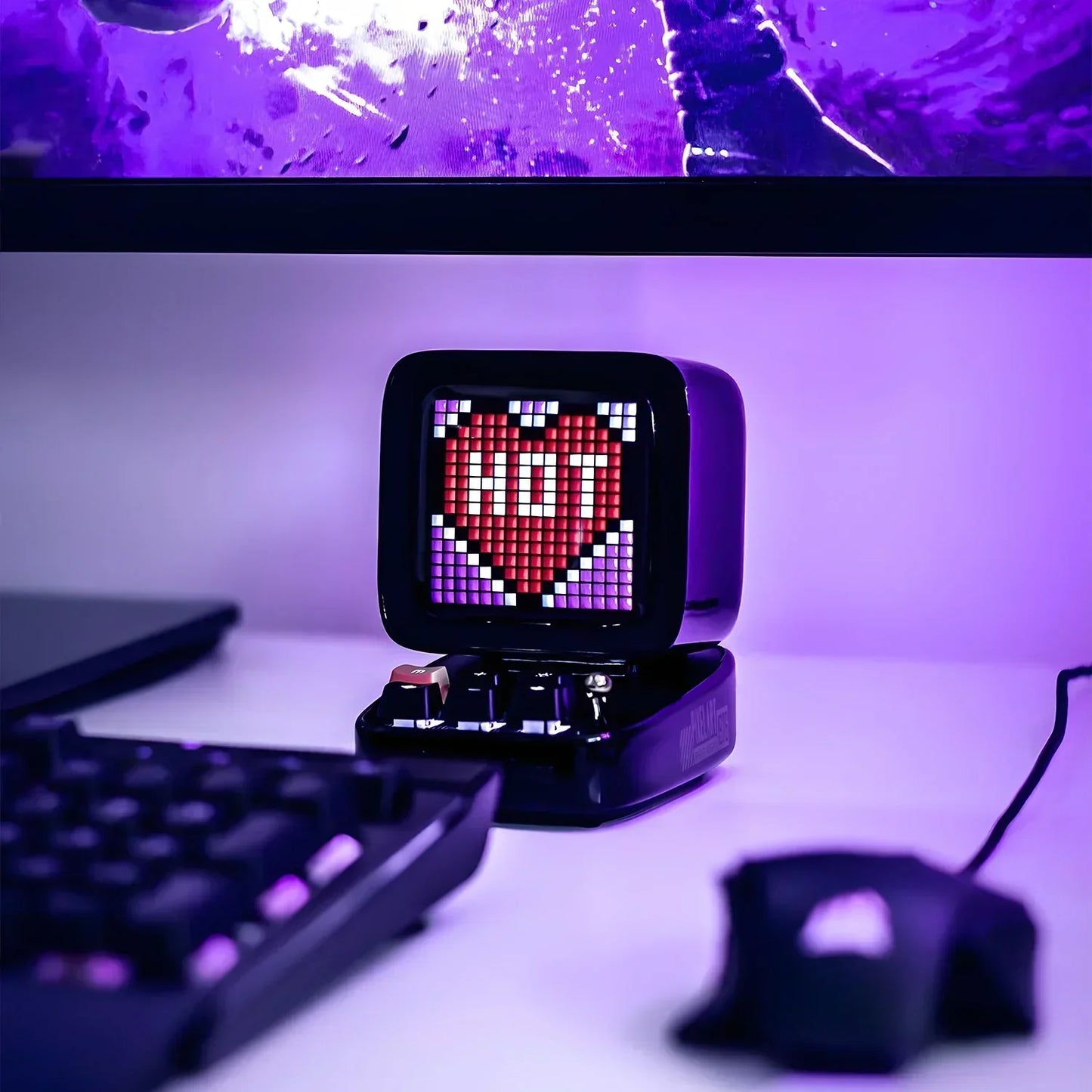 DecorBites™ Ditoo-Pro Retro Pixel Art Bluetooth Speaker Alarm Clock LED Display Board