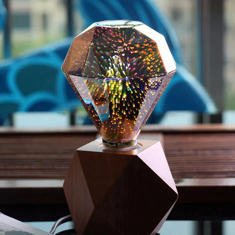 DecorBites™ 3D Fireworks LED Bulb Star Night Light for Holiday Party Decoration