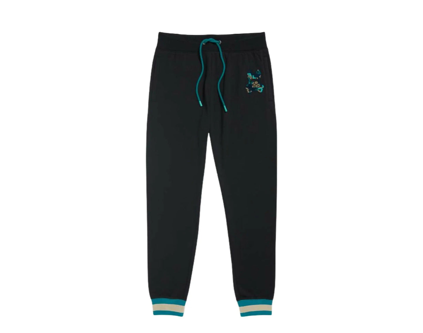 Psycho Bunny Howgate Camo Men Jogger Pants Black