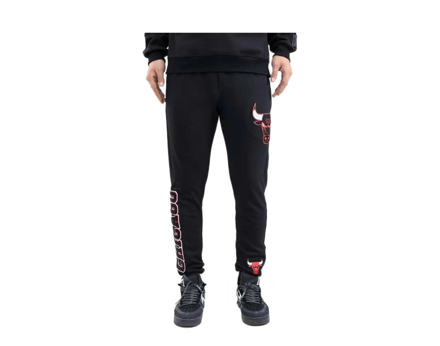 Pro Standard Chicago Bulls Logo Men Joggers Black/Red