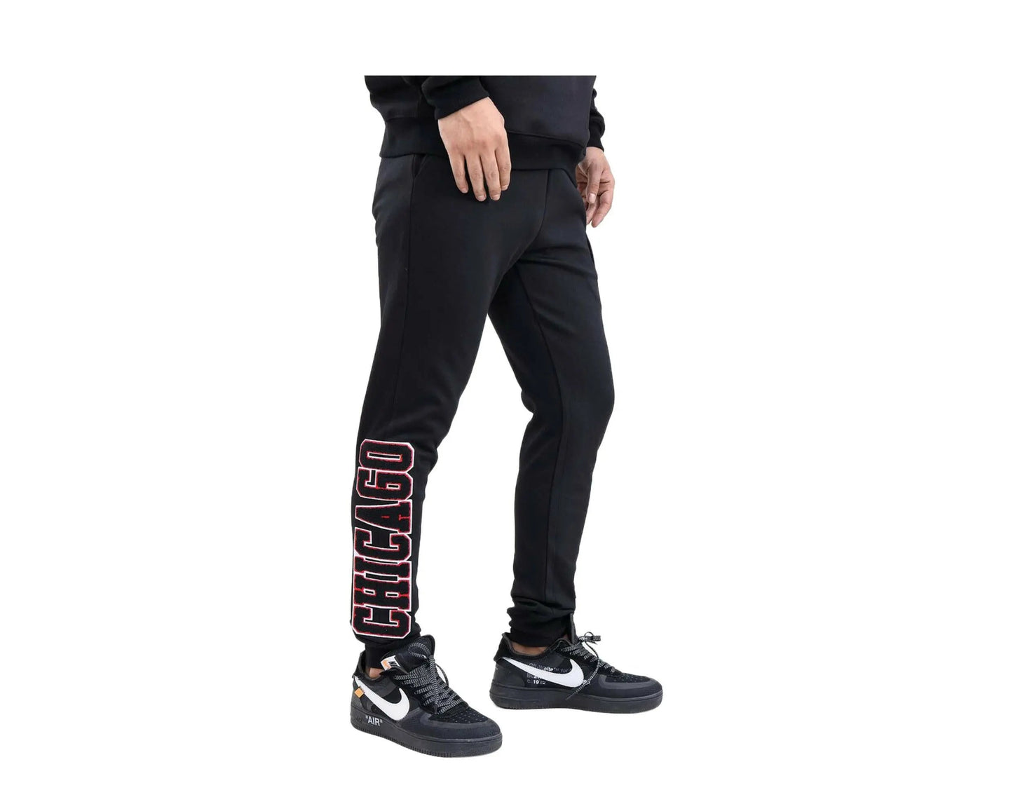 Pro Standard Chicago Bulls Logo Men Joggers Black/Red