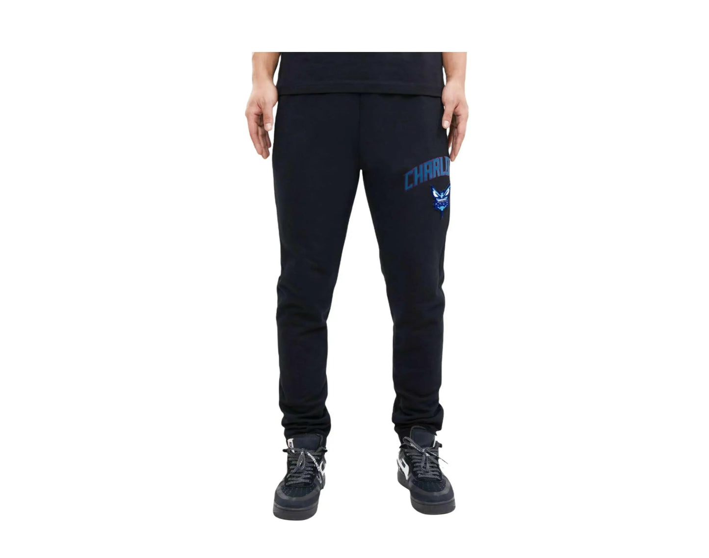 Pro Standard NBA Charlotte Hornets Stacked Logo Men Sweatpants Black