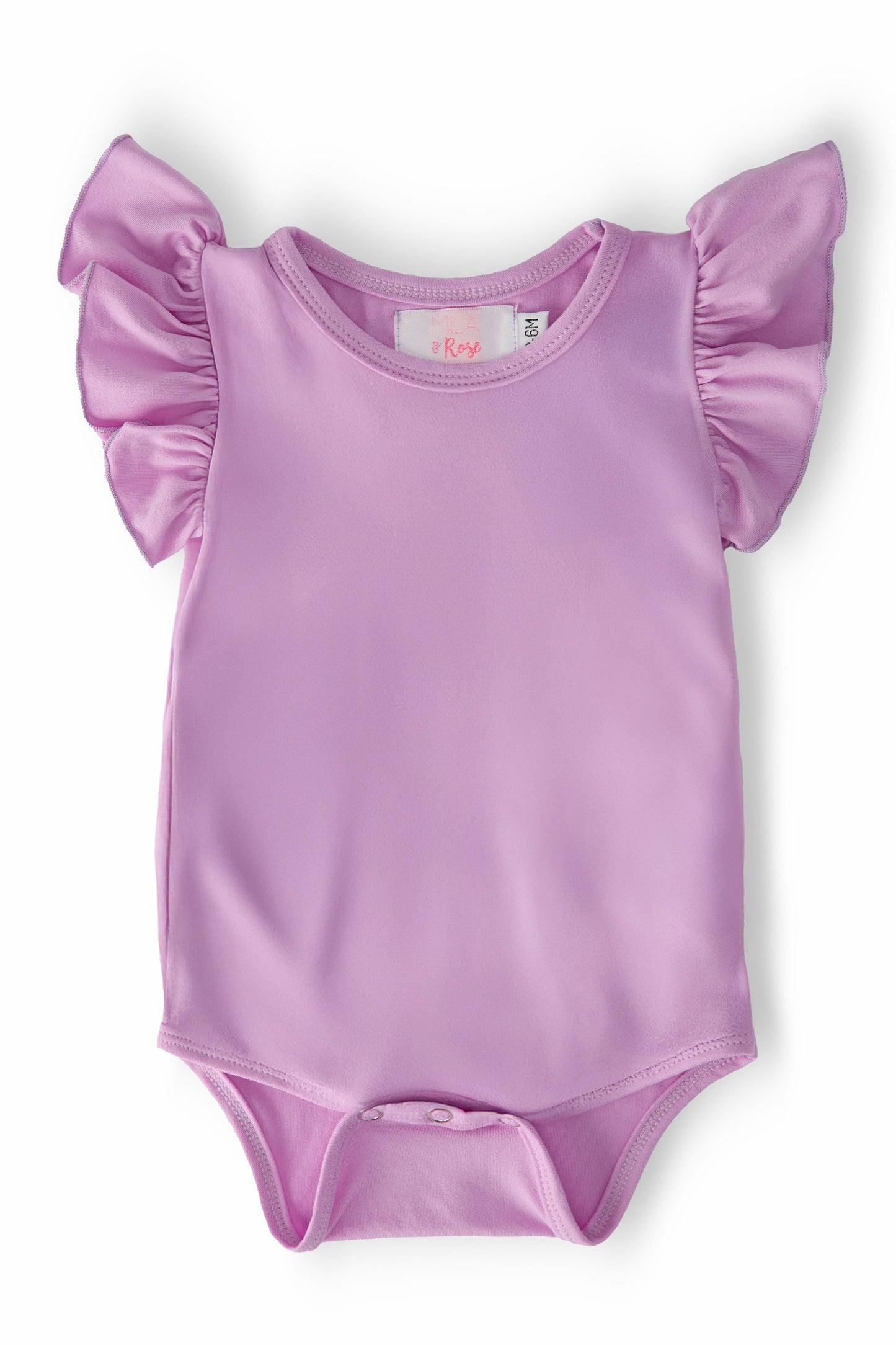 Bright Lilac S/S Flutter Bodysuit