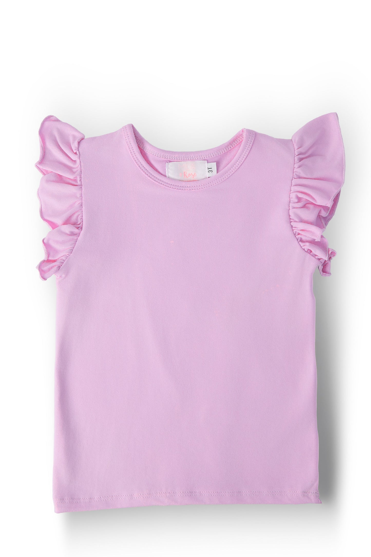 Bright Lilac S/S Ruffle Tee