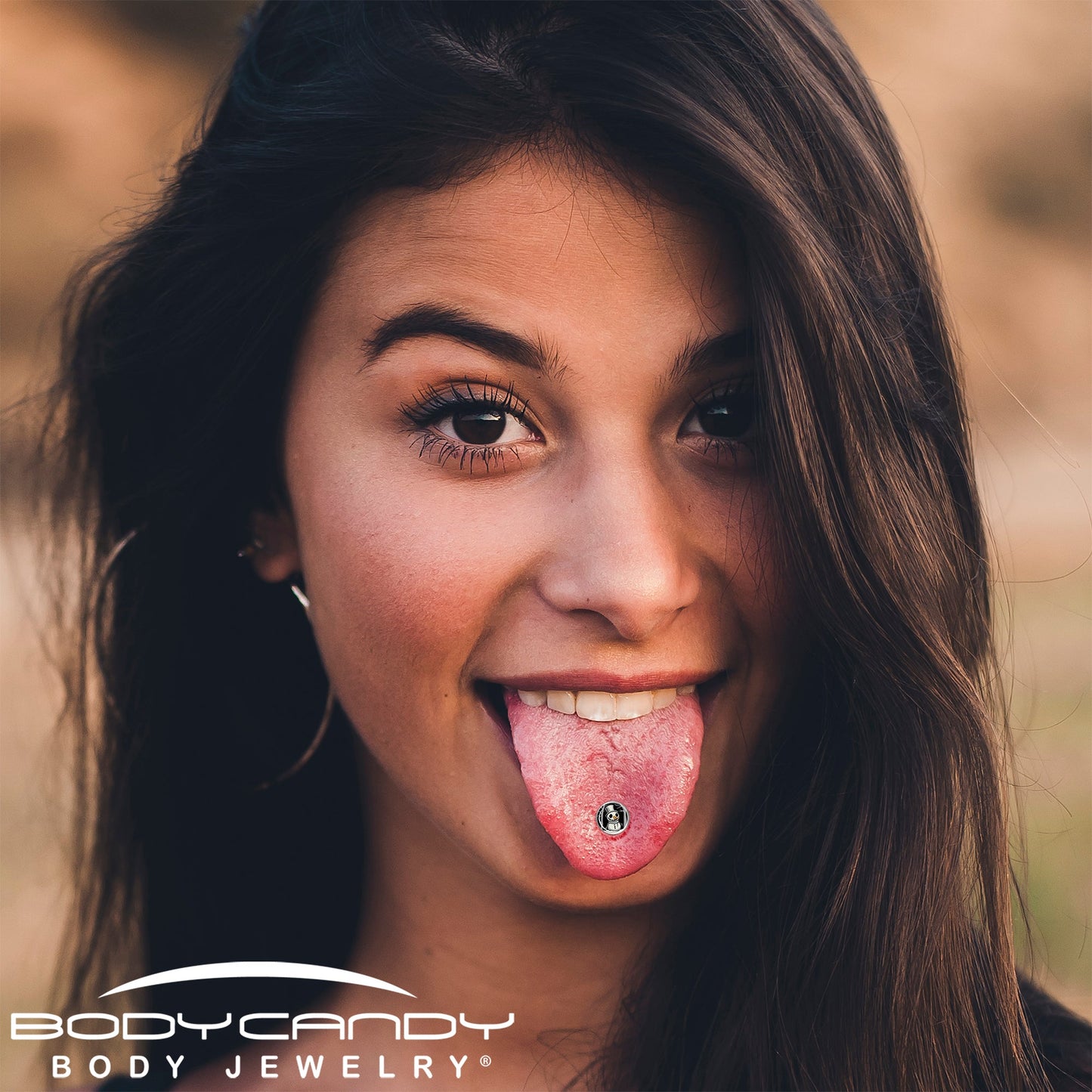 Christmas Holiday Spooky Snowman Barbell Tongue Ring by Onyx O