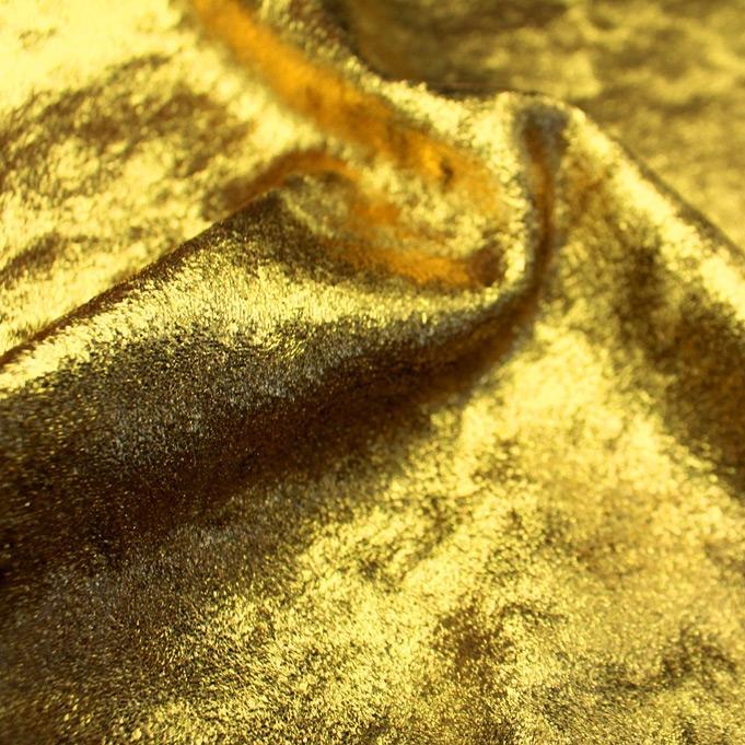 D Isis Foiled Stretch Velvet Fabric | Blue Moon Fabrics