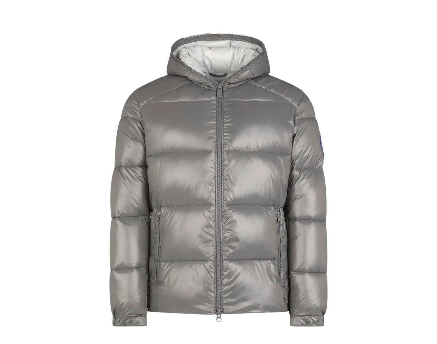 Save The Duck Luck Quilted Hooded Puffer Men Jacket Mid Grey